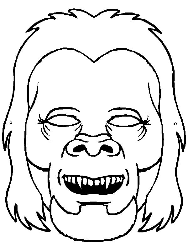 Fisă de colorat cu Masti de colorat p19