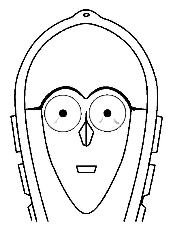 Fisă de colorat cu Masti de colorat p22