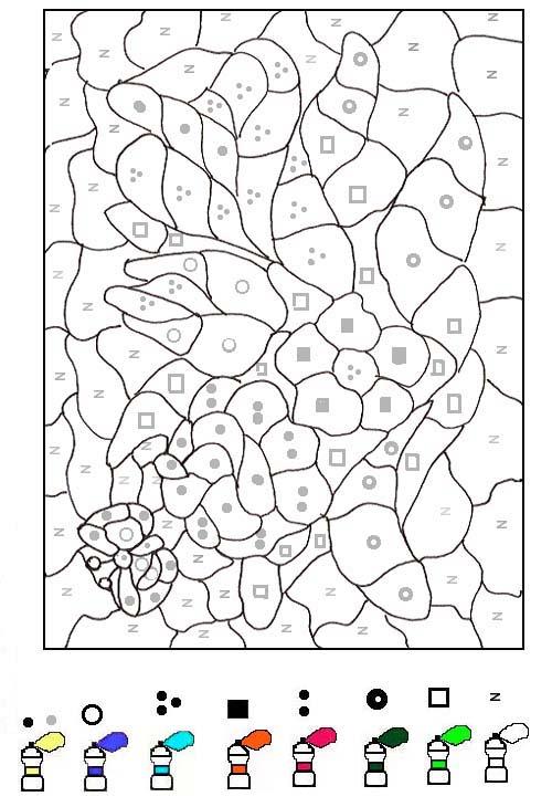 Fisă de colorat cu Matematica distractiva de colorat p04