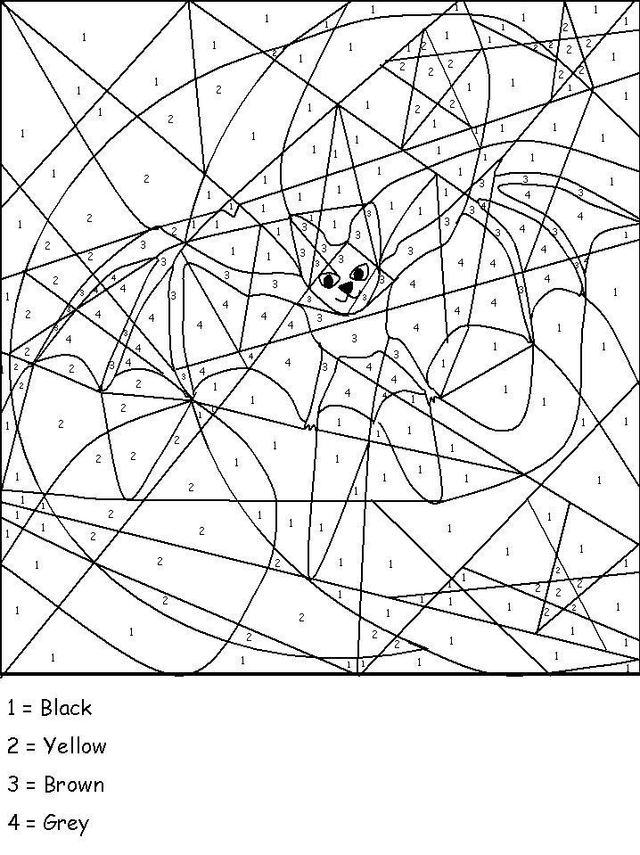 Fisă de colorat cu Matematica distractiva de colorat p08
