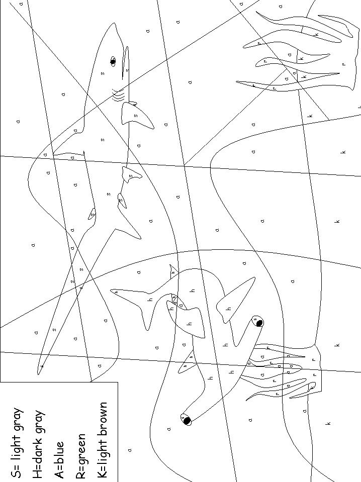 Fisă de colorat cu Matematica distractiva de colorat p19