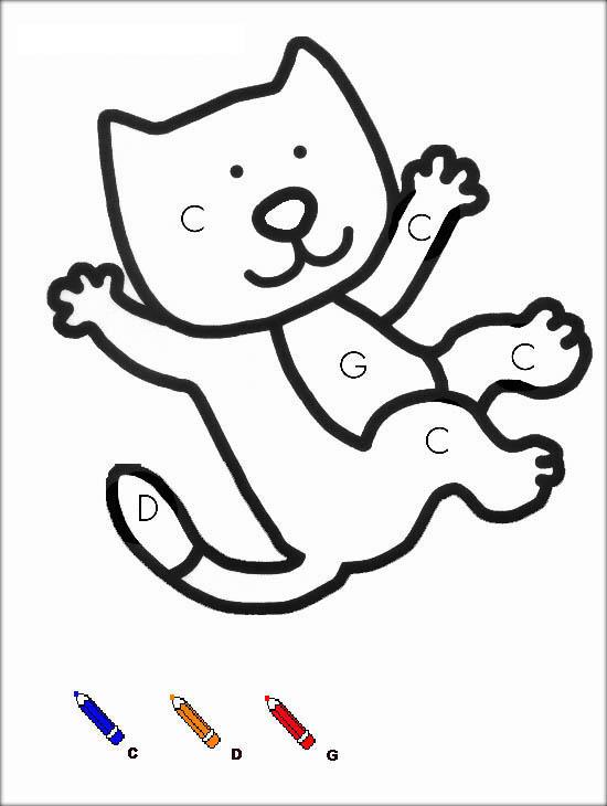 Fisă de colorat cu Matematica distractiva de colorat p24