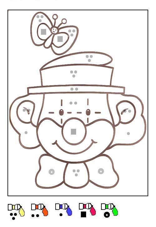 Fisă de colorat cu Matematica distractiva de colorat p27