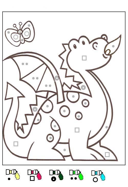 Fisă de colorat cu Matematica distractiva de colorat p32