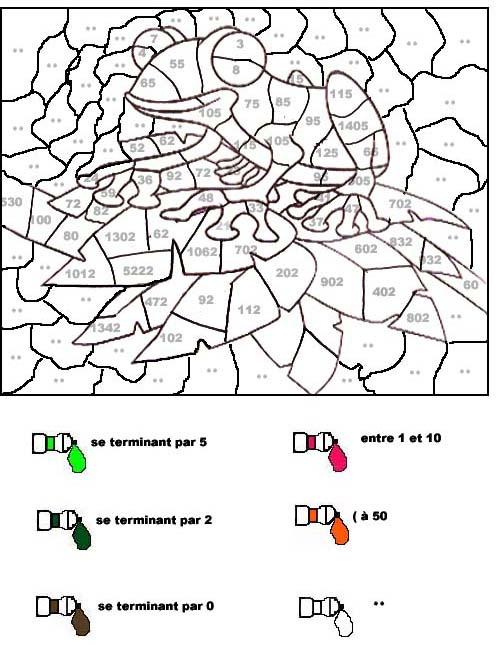 Fisă de colorat cu Matematica distractiva de colorat p37