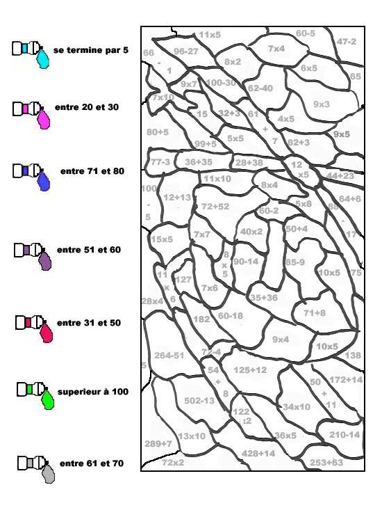Fisă de colorat cu Matematica distractiva de colorat p38