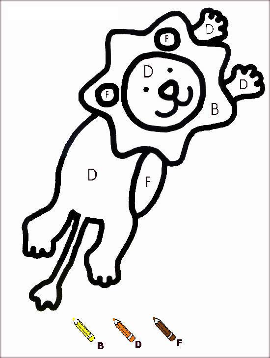 Fisă de colorat cu Matematica distractiva de colorat p43