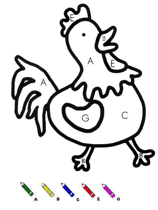 Fisă de colorat cu Matematica distractiva de colorat p52