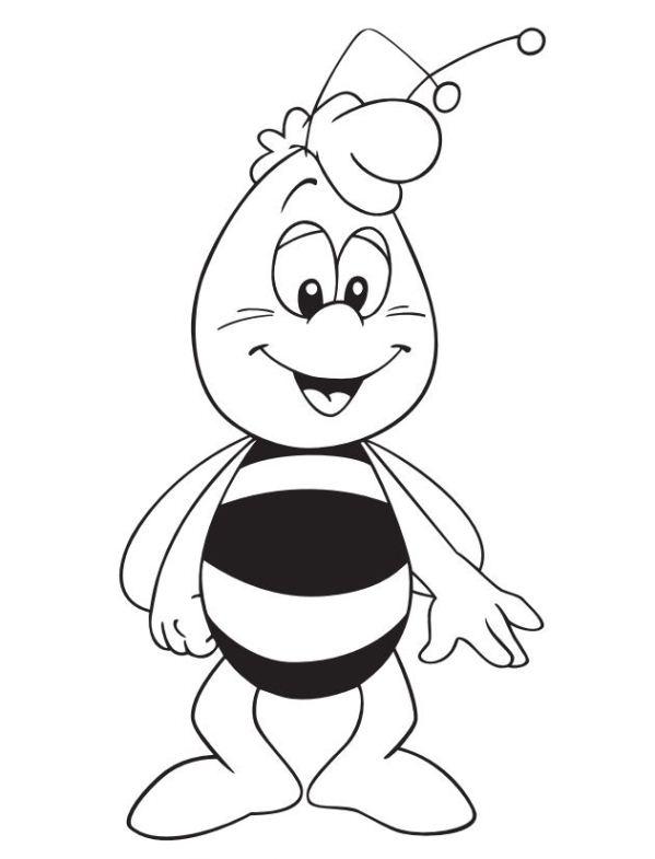 Fisă de colorat cu Maya the bee de colorat p02