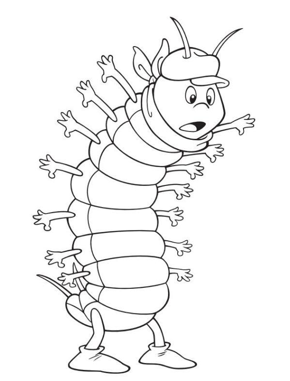 Fisă de colorat cu Maya the bee de colorat p04