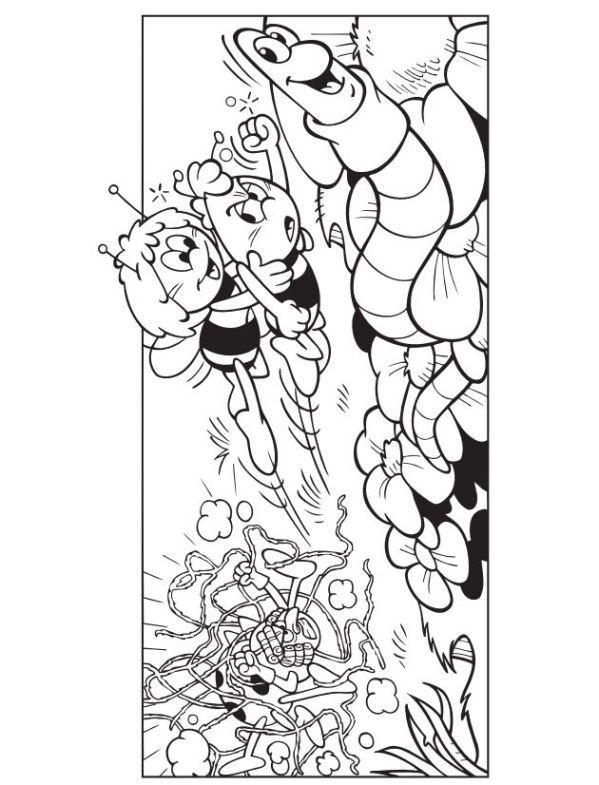 Fisă de colorat cu Maya the bee de colorat p06