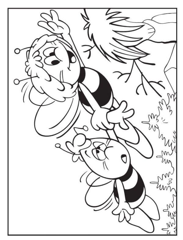 Fisă de colorat cu Maya the bee de colorat p07