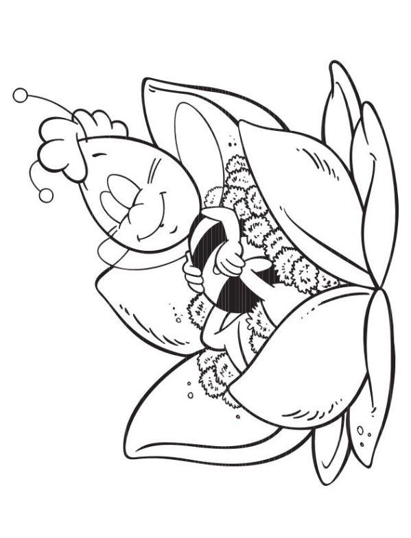 Fisă de colorat cu Maya the bee de colorat p29