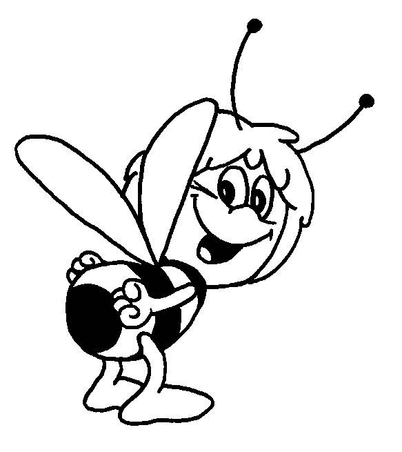 Fisă de colorat cu Maya the bee de colorat p30