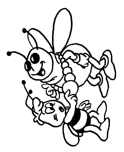 Fisă de colorat cu Maya the bee de colorat p31