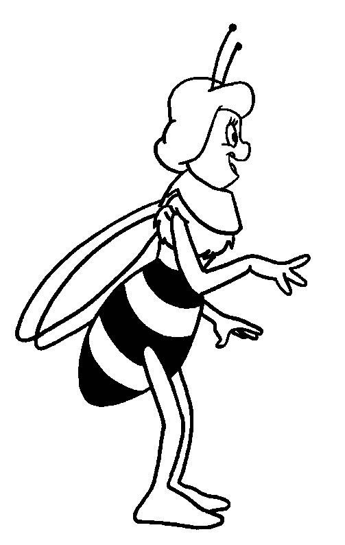 Fisă de colorat cu Maya the bee de colorat p33