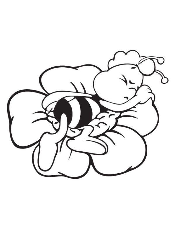 Fisă de colorat cu Maya the bee de colorat p35