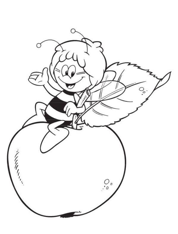 Fisă de colorat cu Maya the bee de colorat p42