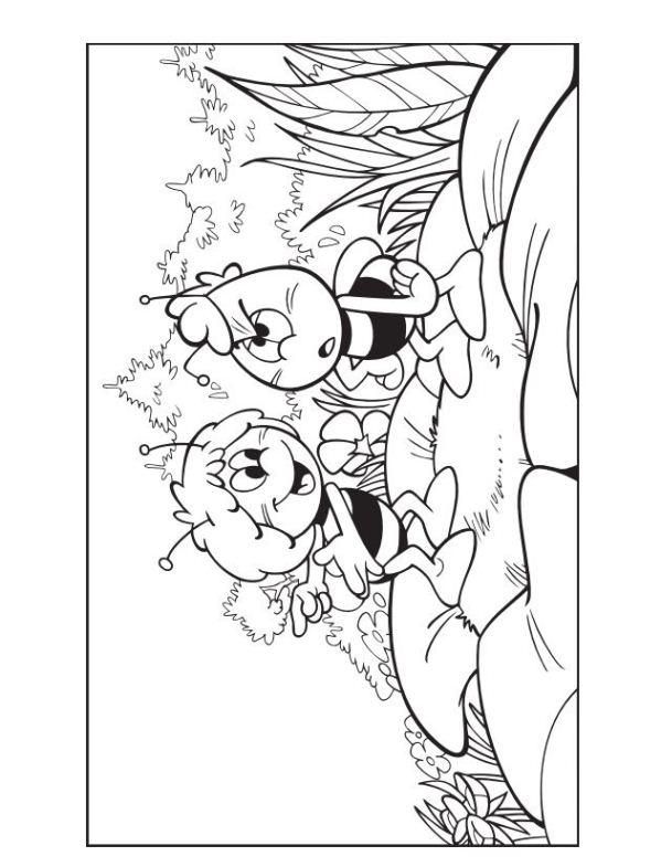 Fisă de colorat cu Maya the bee de colorat p51