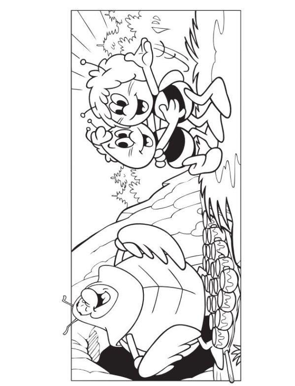 Fisă de colorat cu Maya the bee de colorat p53