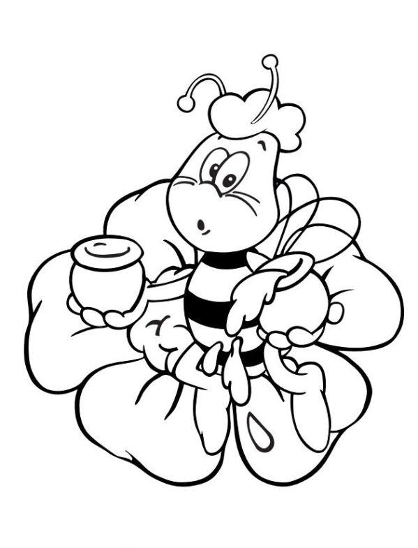 Fisă de colorat cu Maya the bee de colorat p54