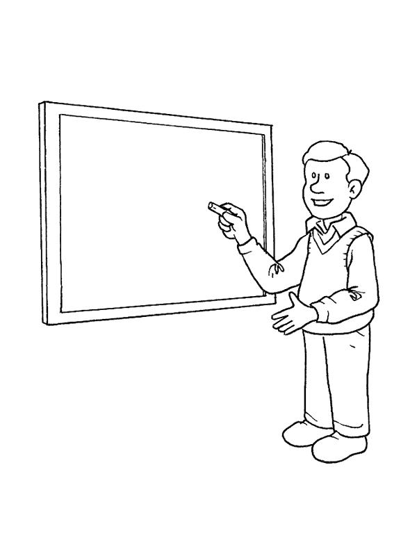 Fisă de colorat cu Meserii de colorat p18