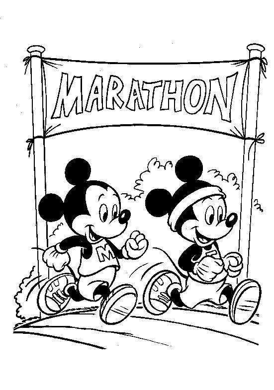 Fisă de colorat cu Mickey mouse de colorat p27