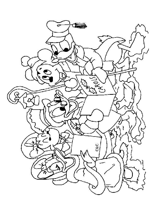 Fisă de colorat cu Mickey mouse de colorat p33