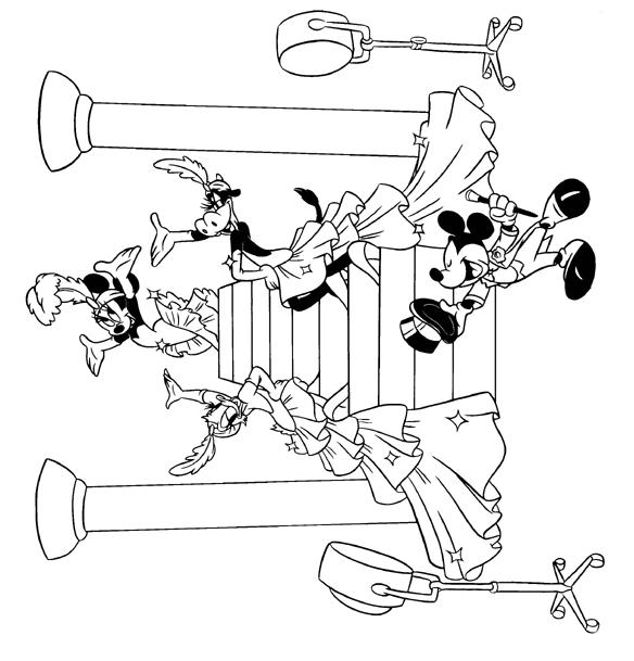 Fisă de colorat cu Mickey mouse de colorat p35