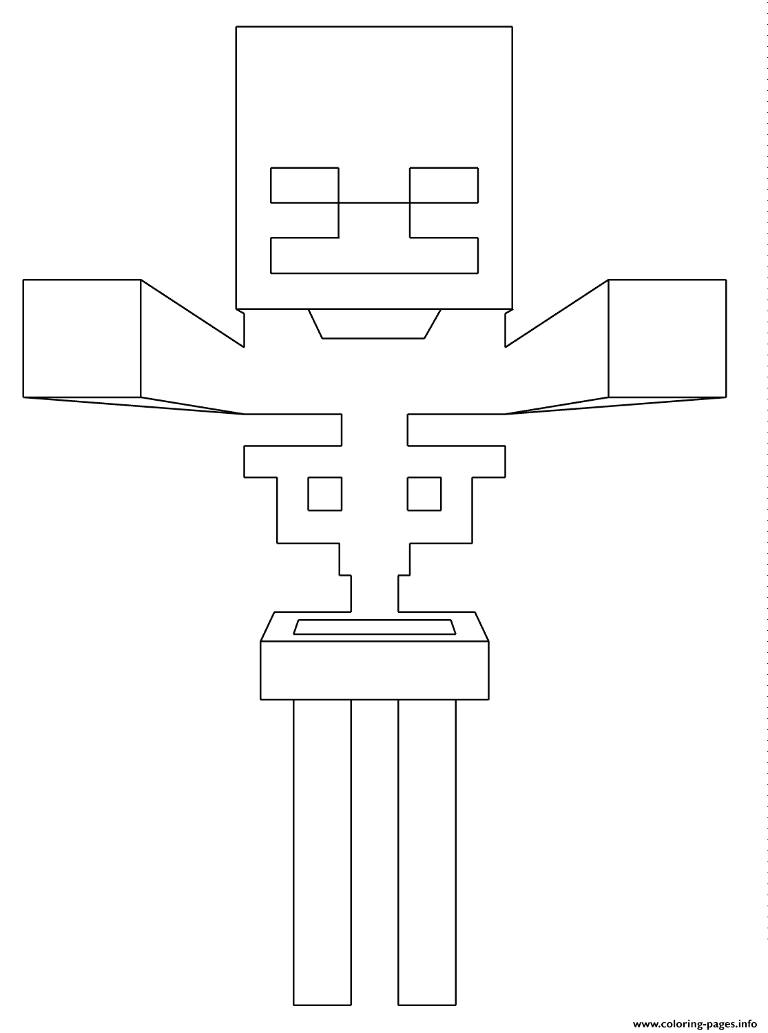 Fisă de colorat cu Minecraft p66