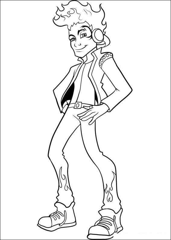 Fisă de colorat cu Monster high de colorat p14