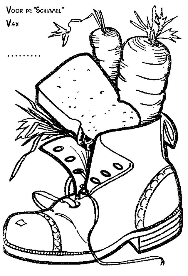 Fisă de colorat cu Mos nicolae de colorat p39