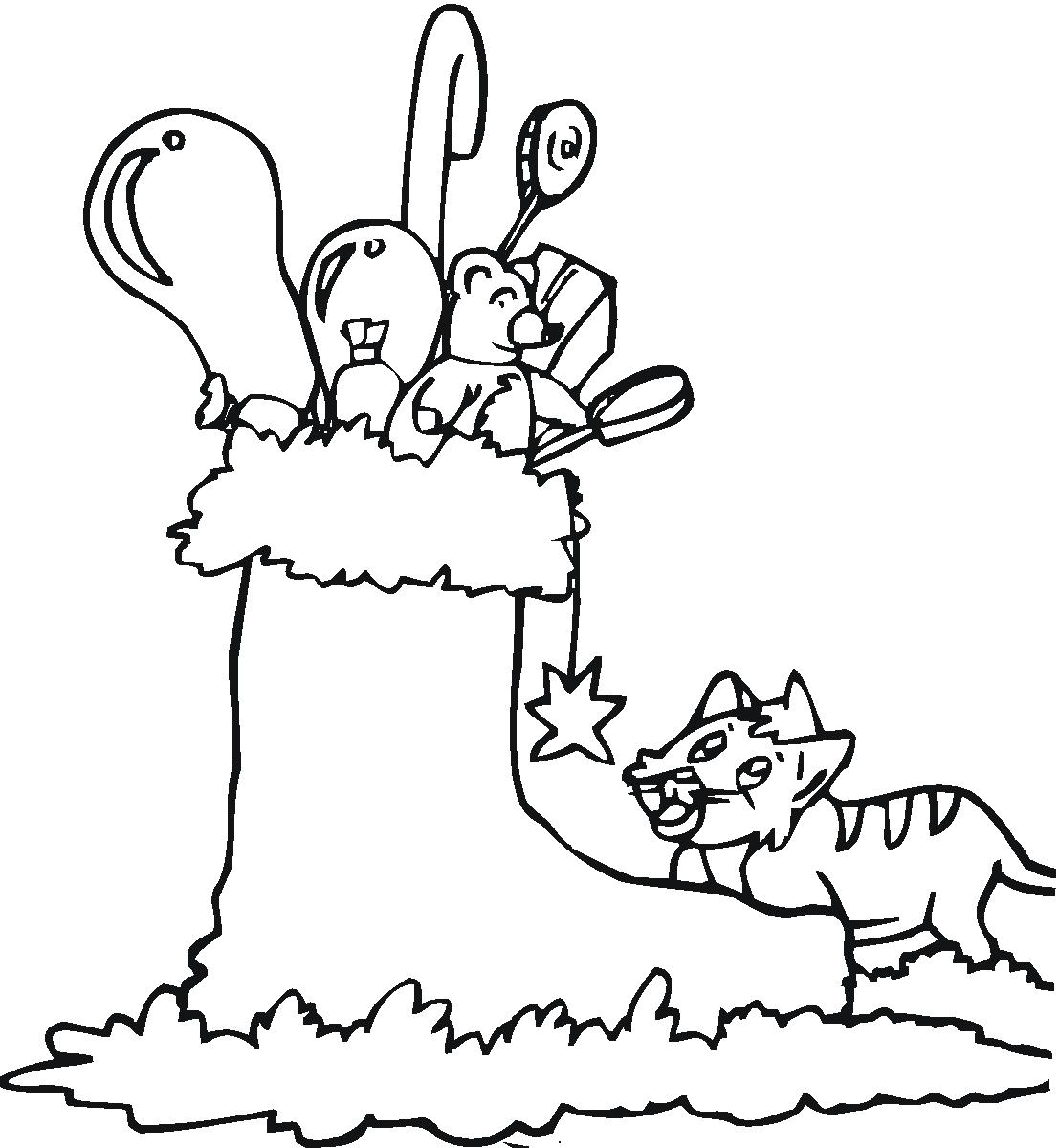 Fisă de colorat cu Mos nicolae de colorat p53