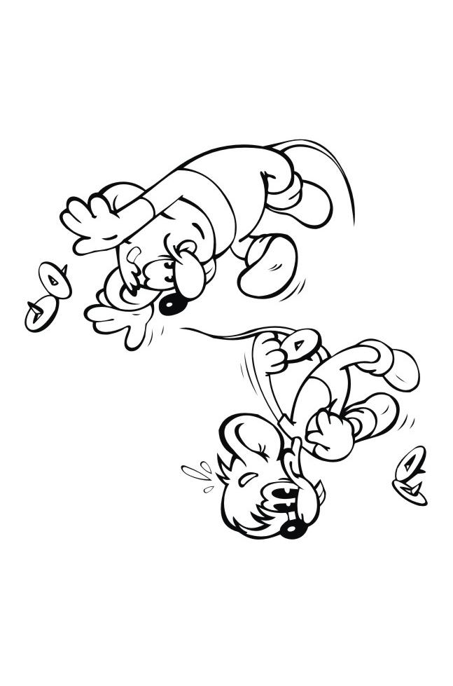 Fisă de colorat cu Motanul leopold de colorat p02