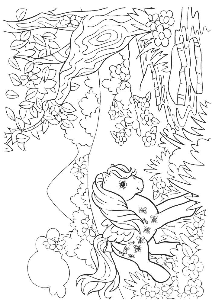 Fisă de colorat cu My little poney de colorat p09