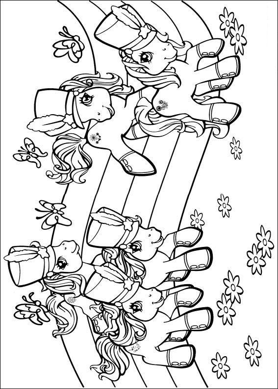 Fisă de colorat cu My little poney de colorat p12