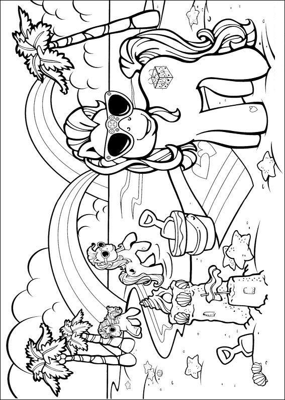 Fisă de colorat cu My little poney de colorat p14