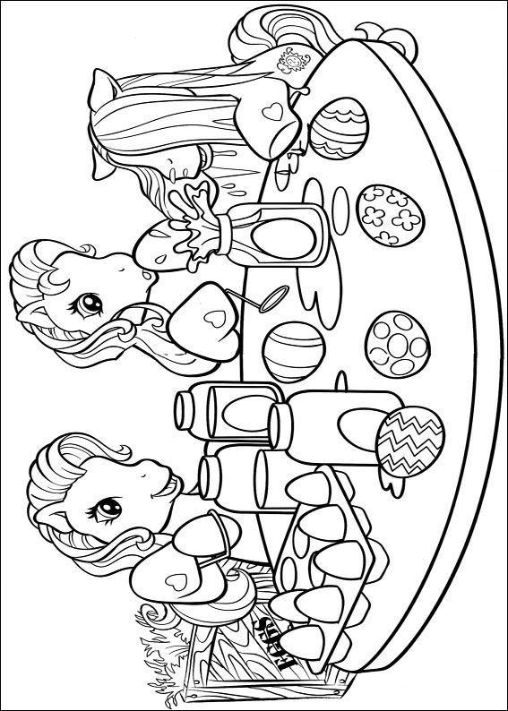 Fisă de colorat cu My little poney de colorat p16