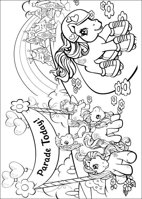 Fisă de colorat cu My little poney de colorat p17
