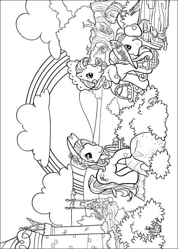 Fisă de colorat cu My little poney de colorat p20