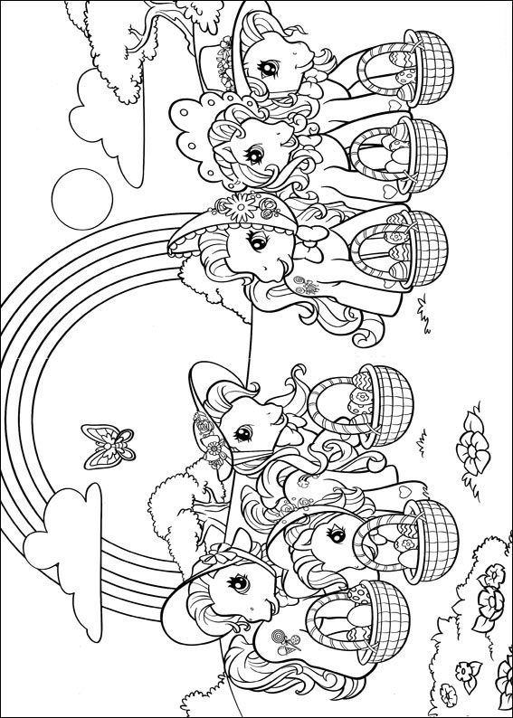Fisă de colorat cu My little poney de colorat p26