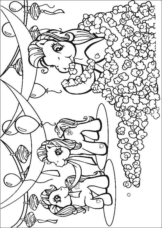 Fisă de colorat cu My little poney de colorat p31