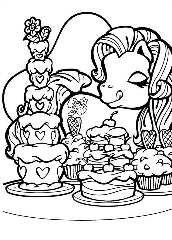 Fisă de colorat cu My little poney de colorat p40