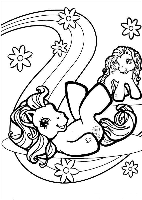 Fisă de colorat cu My little poney de colorat p47