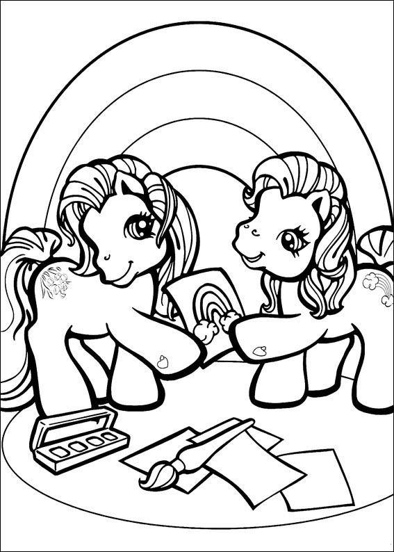 Fisă de colorat cu My little poney de colorat p54