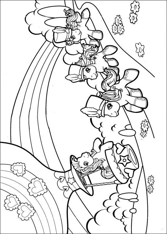 Fisă de colorat cu My little poney de colorat p57