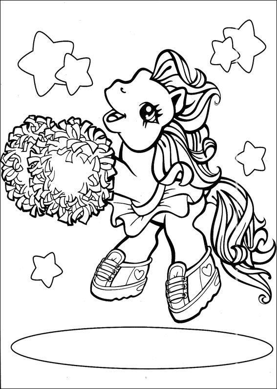 Fisă de colorat cu My little poney de colorat p62