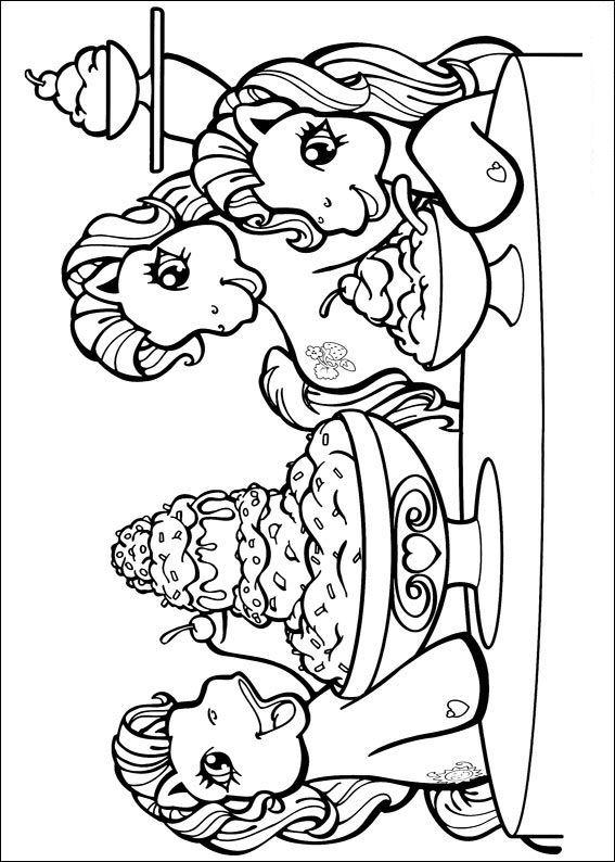 Fisă de colorat cu My little poney de colorat p65