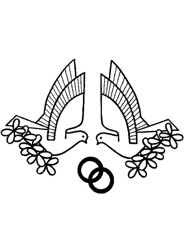 Fisă de colorat cu Nunta de colorat p04