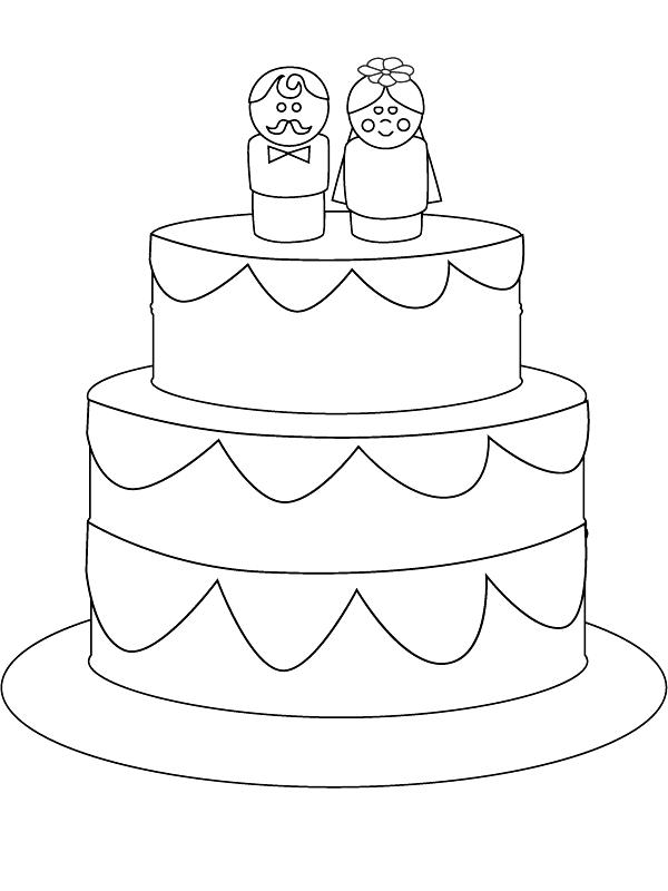 Fisă de colorat cu Nunta de colorat p28